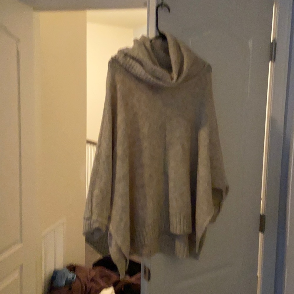 Over sized ruby moon cowl neck. Oatmeal colored.
